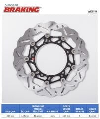 Yamaha YZF R6 S YAMAHA R6 / FZ8 / XTZ 1200 DALGALI ÖN PERFORMANS FREN DİSKİ (SAĞ)