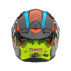 Nukro B-506 Kong Black-Red-Yellow Kapalı Kask