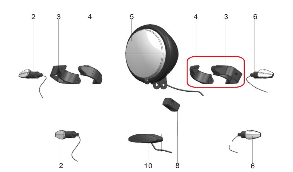 REGAL RAPTOR Pılder 250 Sinyal Tutucu Sol