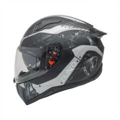 Nukro B-506 Level Black-Grey Kapalı Kask