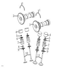 YUKİ GP-1 TARO 250R EKSANTRİK MİLİ 2