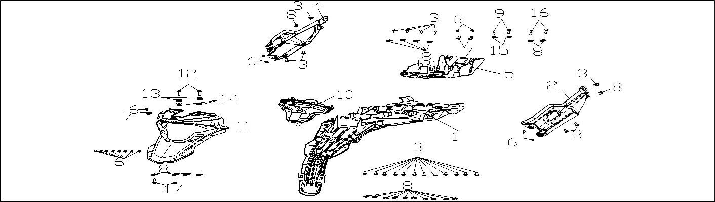 VOGE 300DS ARKA ÇAMURLUK İÇ PLS