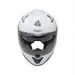 Nukro B-506 Solid Gloss White Kapalı Kask