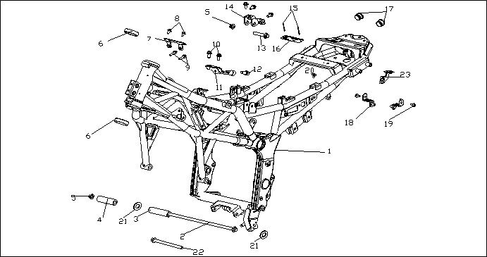 VOGE 300DS MOTOR BRAKET 3
