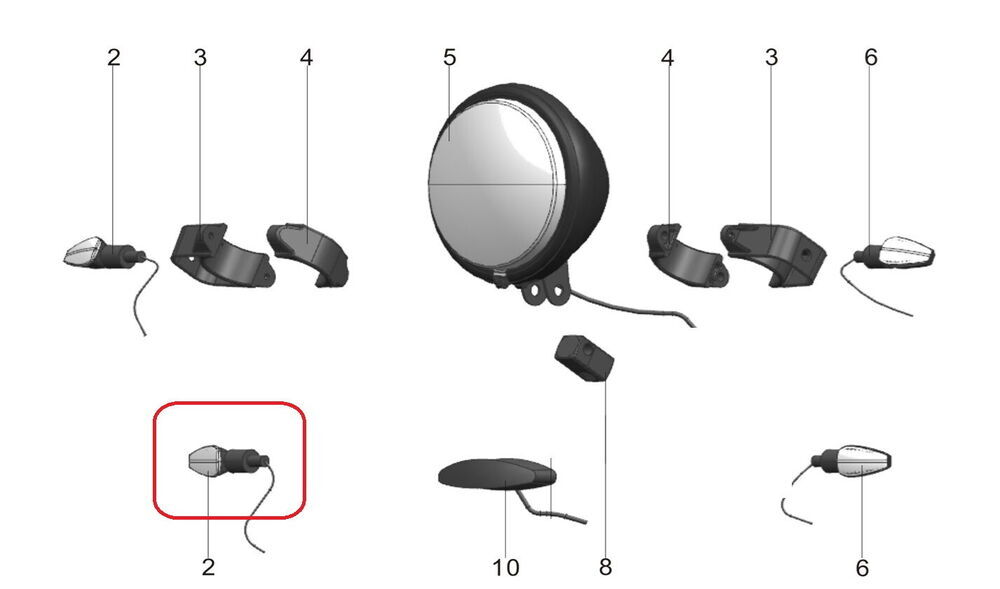 REGAL RAPTOR Pılder 250 Arka Sinyal Sol