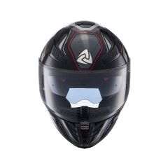 Nukro YM-853 Flash Red Black Kapalı Kask