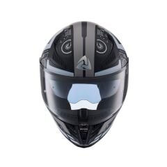 Nukro YM-853 Matt Combat Gray Black Kapalı Kask