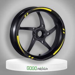 FLO SARI I REFLEKTÖR BASKI HONDA PCX UYUMLU 1 SET JANT ŞERİDİ