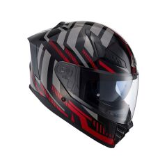 Nukro YM-853 Power Red Black Kapalı Kask