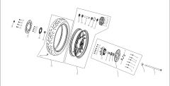 VOGE R125 ARKA JANT MAVİ ŞERİTLİ
