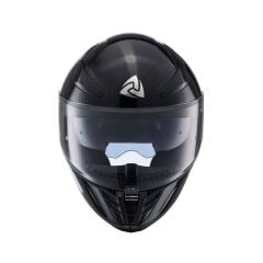 Nukro YM-853 Solid Gloss Black Kapalı Kask