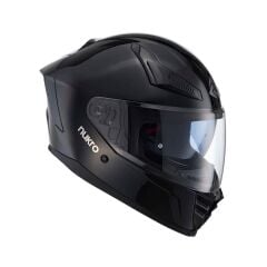 Nukro YM-853 Solid Gloss Black Kapalı Kask