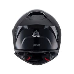 Nukro YM-853 Solid Gloss Black Kapalı Kask