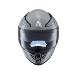 Nukro YM-853 Solid Gloss Nardo Gray Kapalı Kask