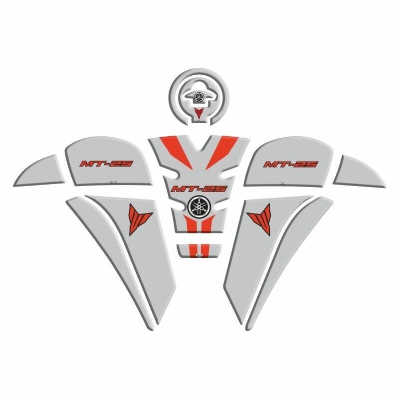 YAMAHA MT-25 2020 - 2024 UYUMLU Tank Pad Set 008