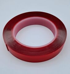 KYMCO PEOPLE S 200 ÇİFT TARAFLI BANT 20MM * 5MT KIRMIZI ŞEFFAF (1 PAKET = 5 ADET)