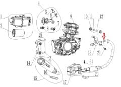 REGAL RAPTOR SPN 125 Egzoz Contası