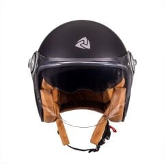 Nukro B-108 Solid Matt Black Açık Kask