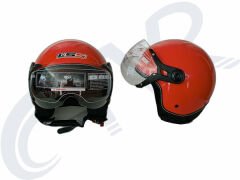 CTVR-201 AÇIK ÇENESİZ KASK KIRMIZI ( S-M-L-XL BEDEN )