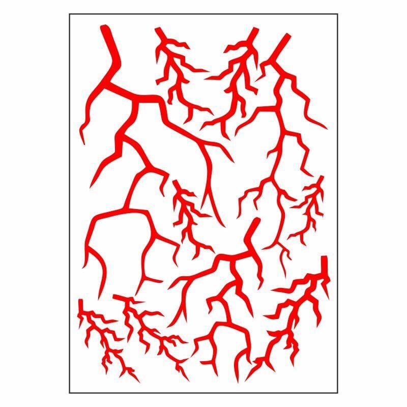 A4 STİCKER 129 TEK PAKET ÇOKLU STİCKER ŞİMŞEK KIRMIZI