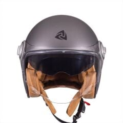 Nukro B-108 Solid Matt Titan Açık Kask