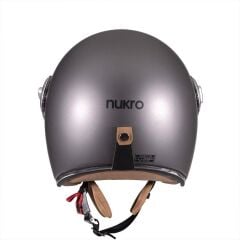 Nukro B-108 Solid Matt Titan Açık Kask