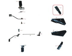 REGAL RAPTOR DD-250E-9B Arka Basamak Sol Komple