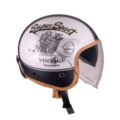 Nukro B-108 Super Sport Grey-Black Açık Kask