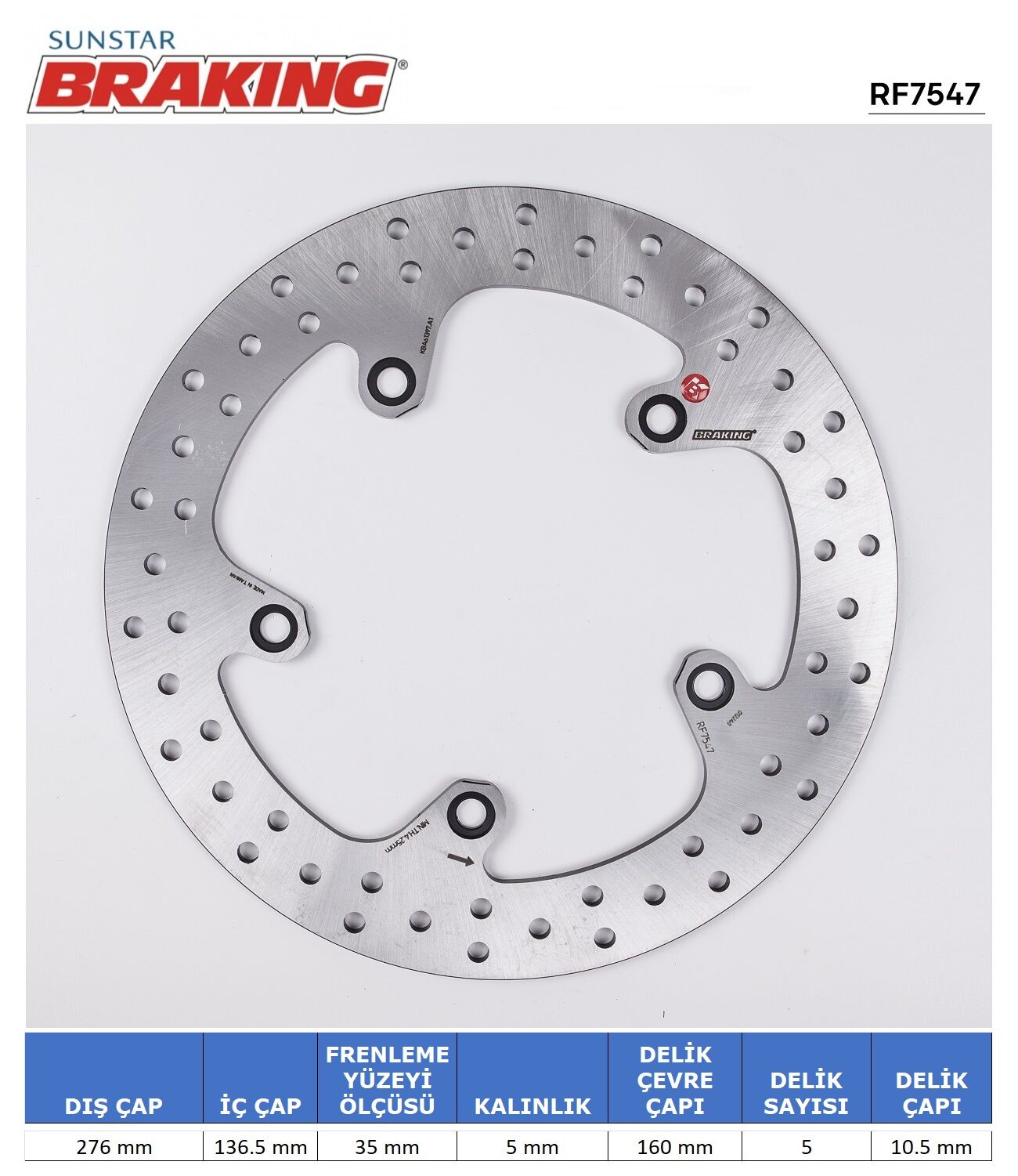 BMW R 1250 RS BMW R 1200-1250 GS / RT YUVARLAK ARKA FREN DİSKİ 2012>