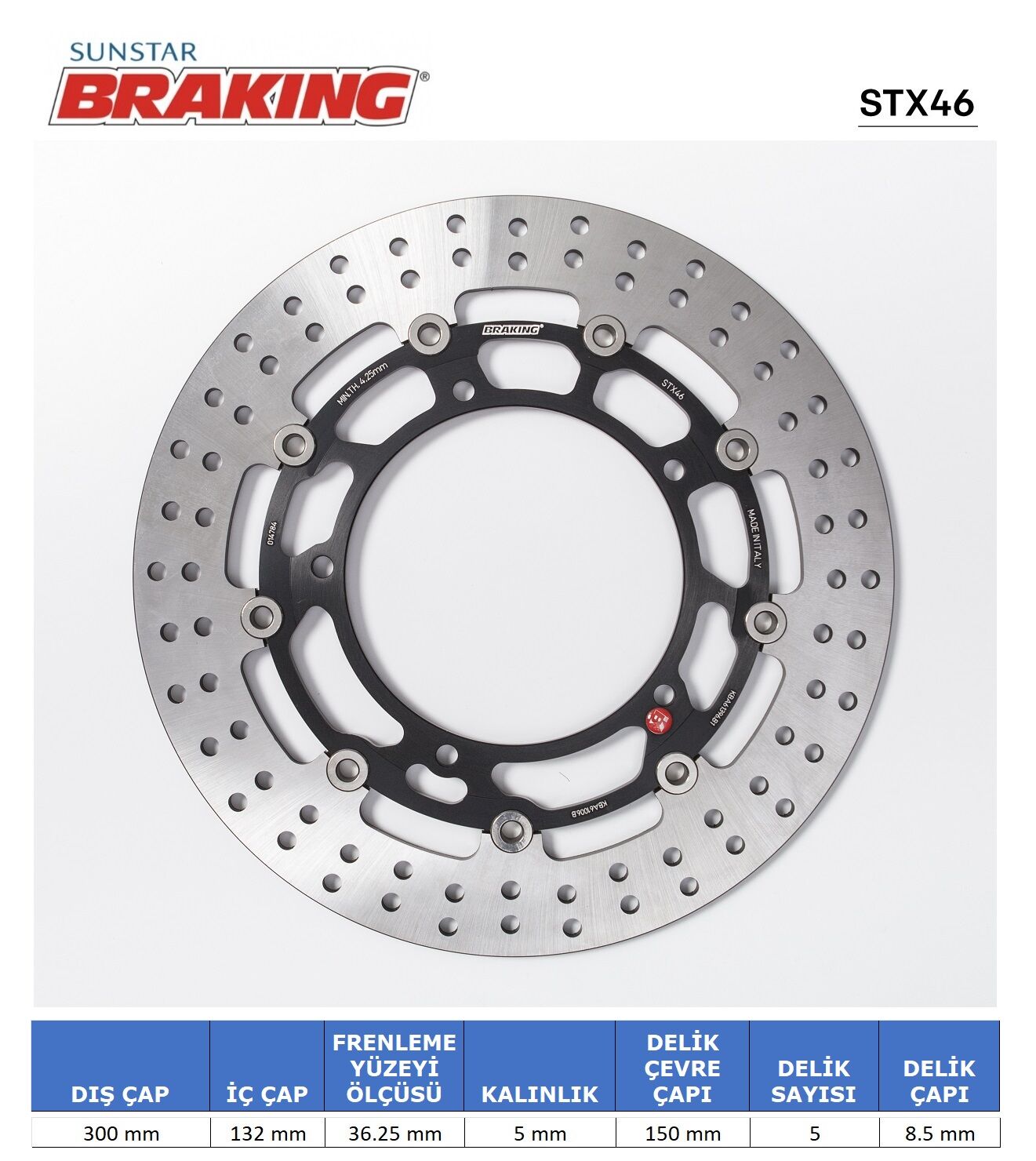 Yamaha MT-07 700 YAMAHA YUVARLAK ÖN FREN DİSKİ