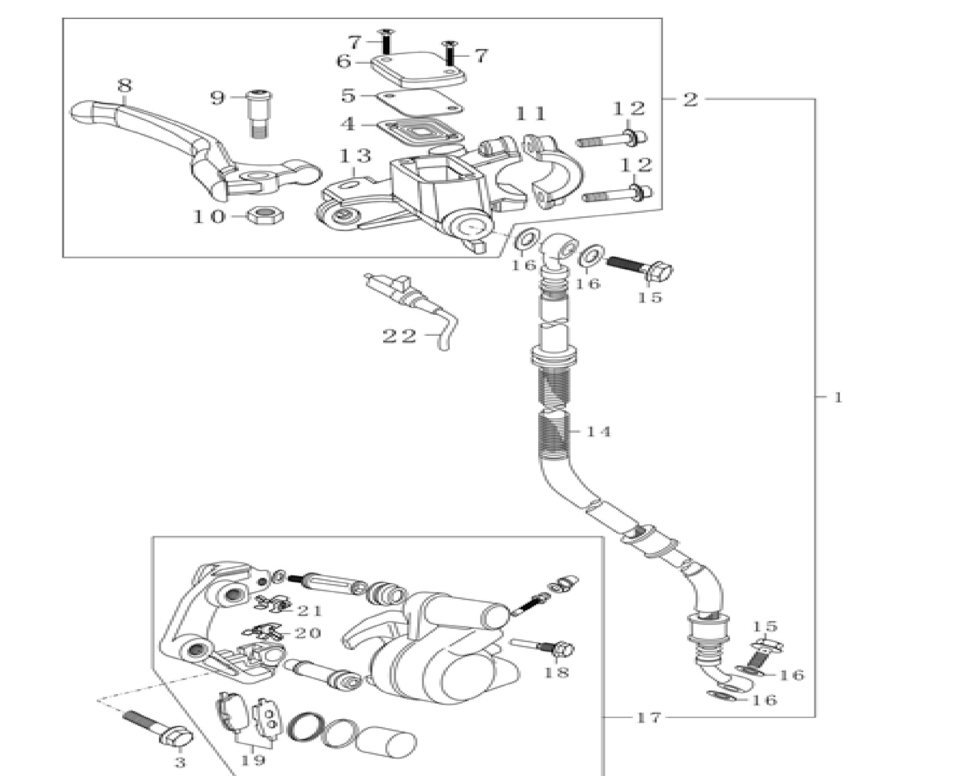 YUKİ SNOOPY ÖN FREN ÜST MERKEZ
