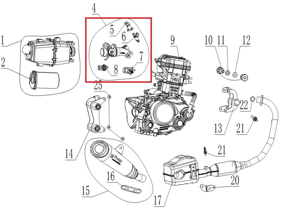 REGAL RAPTOR SPN 125 Enjeksiyon Komple