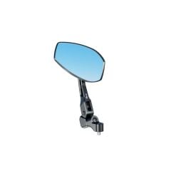 Nukrotech RM-101 Katlanabilir Alüminyum Motosiklet Dikiz Aynası – Mavi Lensli, Geniş Açılı, Hidrofobik Tasarım