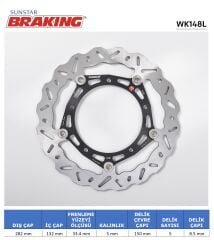 Yamaha MT-07 700 YAMAHA MT-07 / XSR 700 DALGALI ÖN PERFORMANS FREN DİSKİ (SOL)