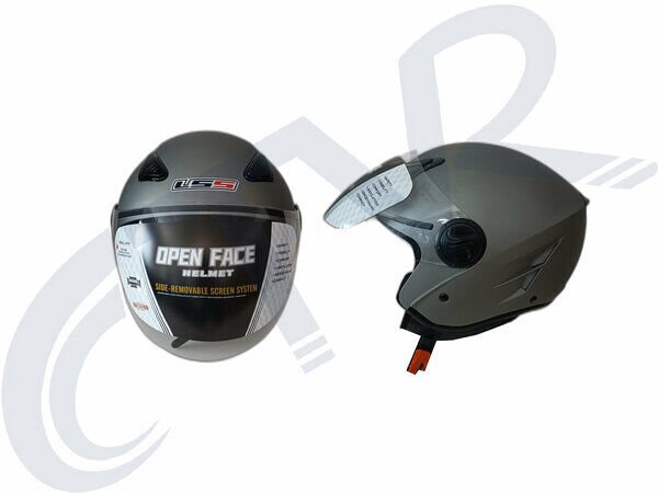 CTVR-202 AÇIK ÇENESİZ KASK TİTANYUM GRİ ( S-M-L-XL BEDEN )