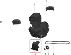 REGAL RAPTOR Pılder 250 Ön Dişli Kapağı