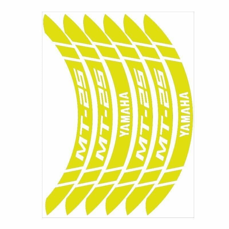 FLORASAN SARI GENİŞ YAMAHA MT-25 UYUMLU 1 SET JANT ŞERİDİ