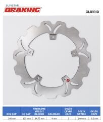 Gilera RUNNER FXR 4T (HENGTONG) 180 DALGALI ARKA FREN DİSKİ