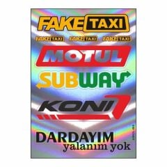 A5 HOLOGRAM STİCKER 078 TEK PAKET ÇOKLU STİCKER