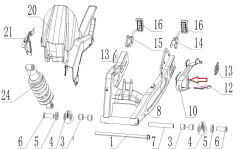 REGAL RAPTOR SPN 125 Zincir Sürtme Lastiği