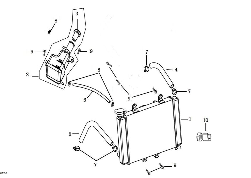YUKİ GP-1 TARO 250R FAN MÜŞÜRÜ