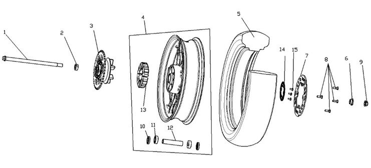 VOGE 300DS ARKA ABS PLAKA