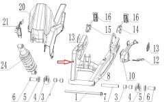 REGAL RAPTOR SPN 125 Arka Salıncak Mafsal