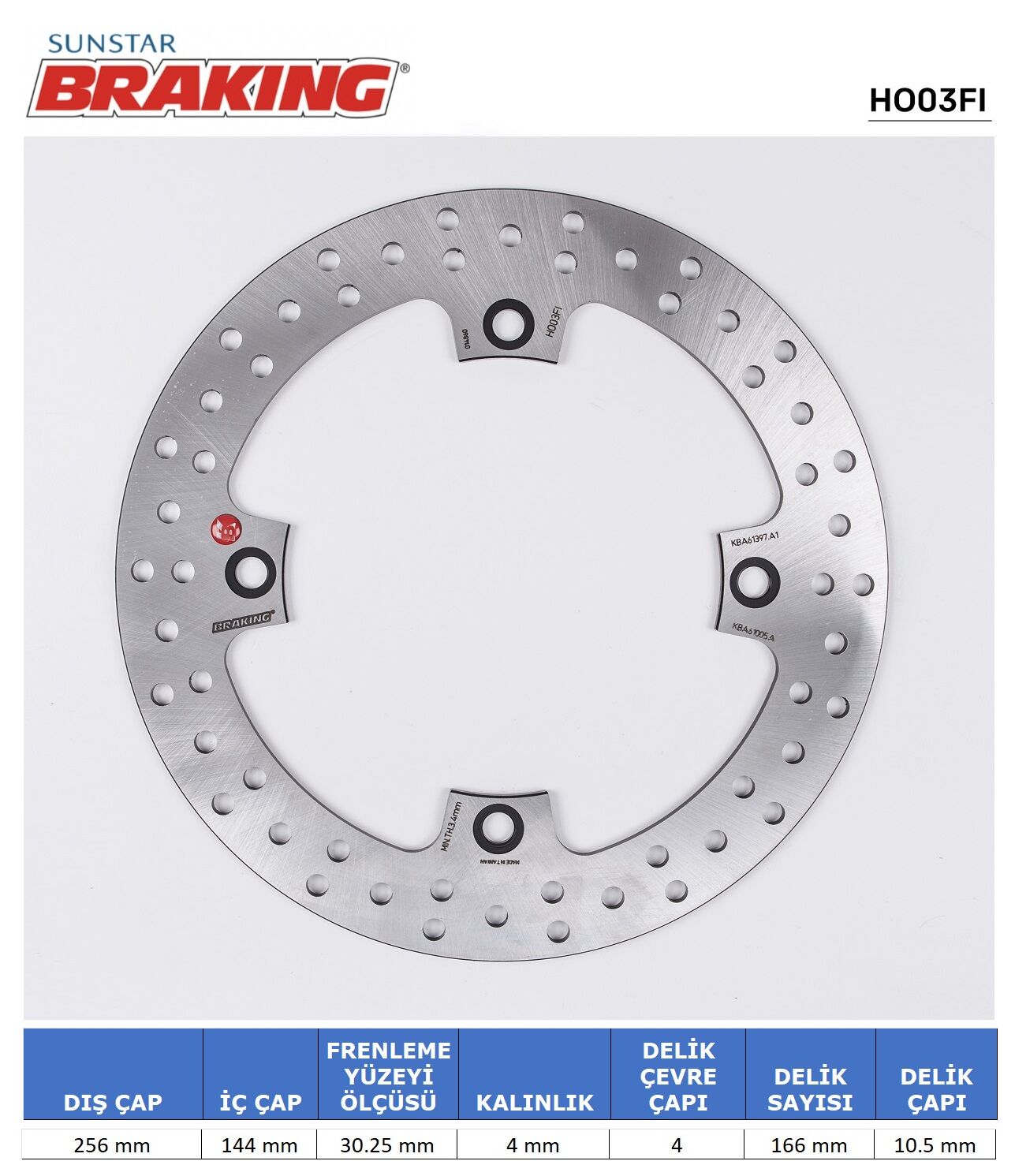 Honda NX Dominator 650 HONDA XLV 600-650-700/ NX / XRL YUVARLAK ÖN FREN DİSKİ