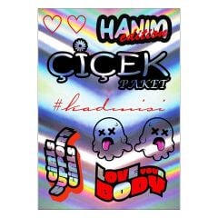 A5 HOLOGRAM STİCKER 086 TEK PAKET ÇOKLU STİCKER