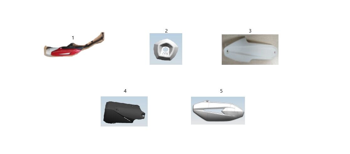 YUKİ GUSTO YENİ 2023 EGZOZ DEKOR ARKA KAPAĞI