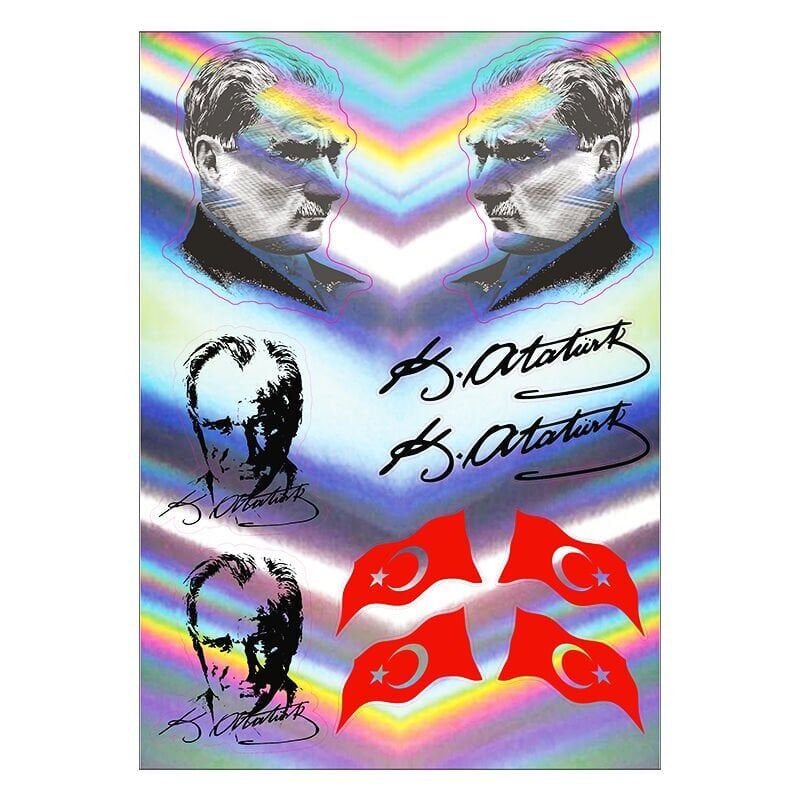 A5 HOLOGRAM STİCKER 089 TEK PAKET ÇOKLU STİCKER