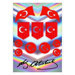 A5 HOLOGRAM STİCKER 090 TEK PAKET ÇOKLU STİCKER