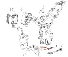 REGAL RAPTOR SPN 125 Yan Ayaklık Yayı