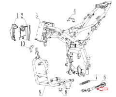 REGAL RAPTOR SPN 125 Yan Ayaklık